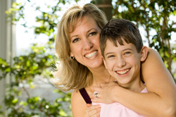 photo of mother and son